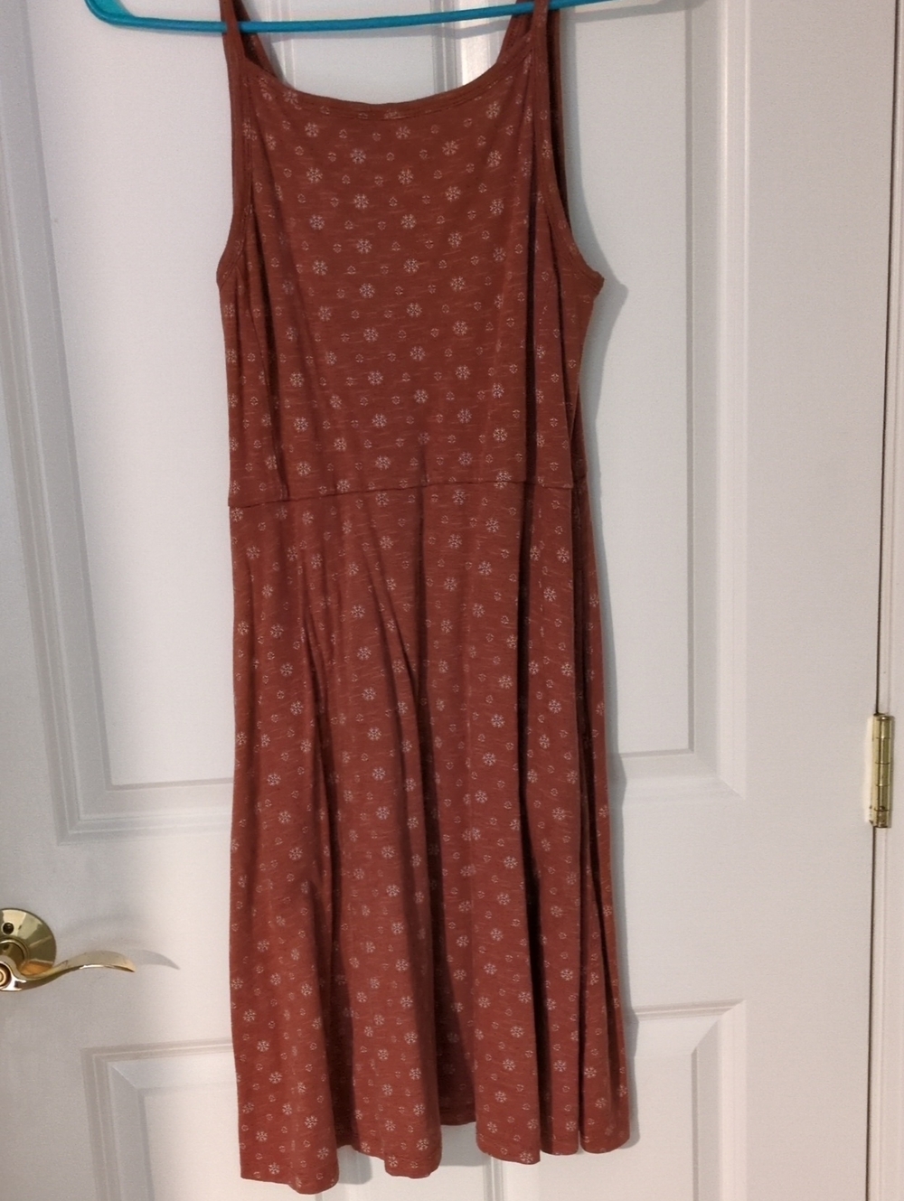 Toad & Co Rust Floral Spaghetti-Strap Midi Dress